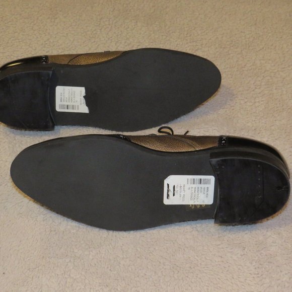 Corthay Horacio Bronze Black Patent Spectator Wingtips Dress Shoes 7D NWOB $2290